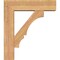 Ekena Millwork Balboa Block Smooth Bracket w/ Offset Brace, Western Red Cedar, 7 1/2"W x 28"D x 32"H BKT0806X28X32BOA05SWR - alternate 4